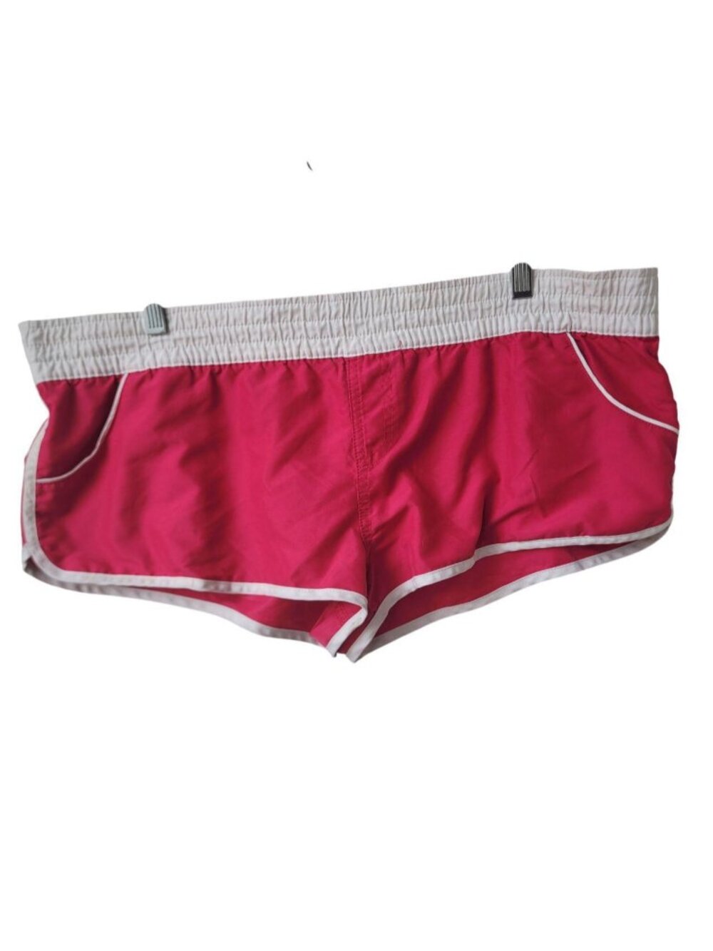 Plus Size Hot Pink Sporty Gym Training Running Activewear Booty Shorts